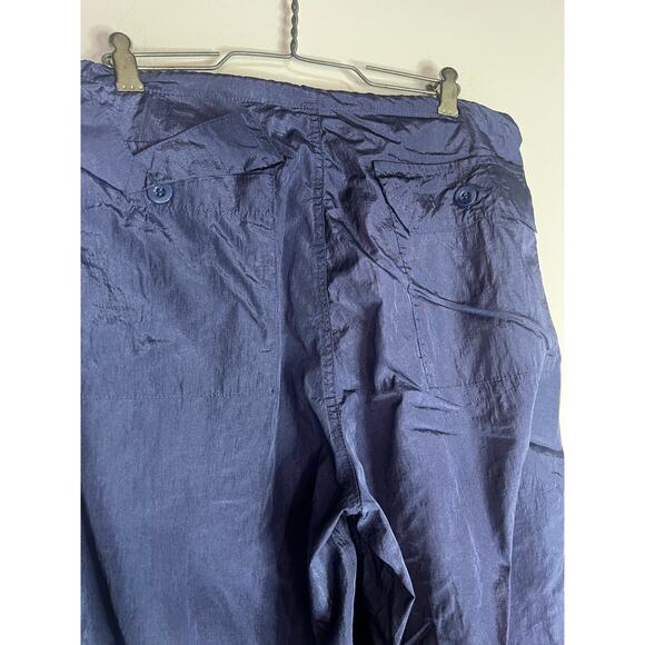 Edikted parachute pants Size XS/S Rian nylon cargo pants in navy - Picture 6 of 7
